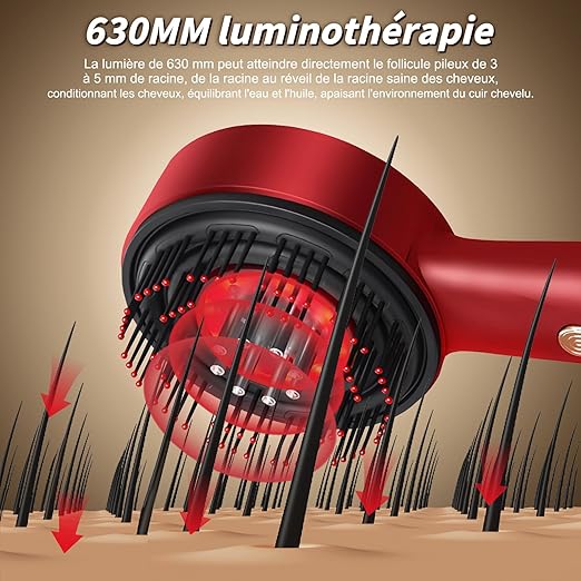 brosse chauffante massage