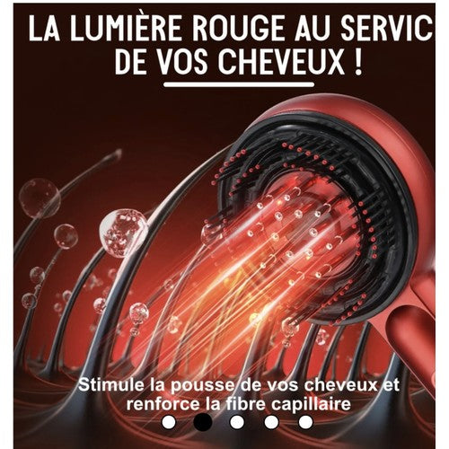 Brosse massage chauffante