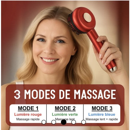 Brosse massage chauffante