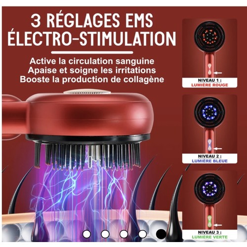 Brosse massage chauffante